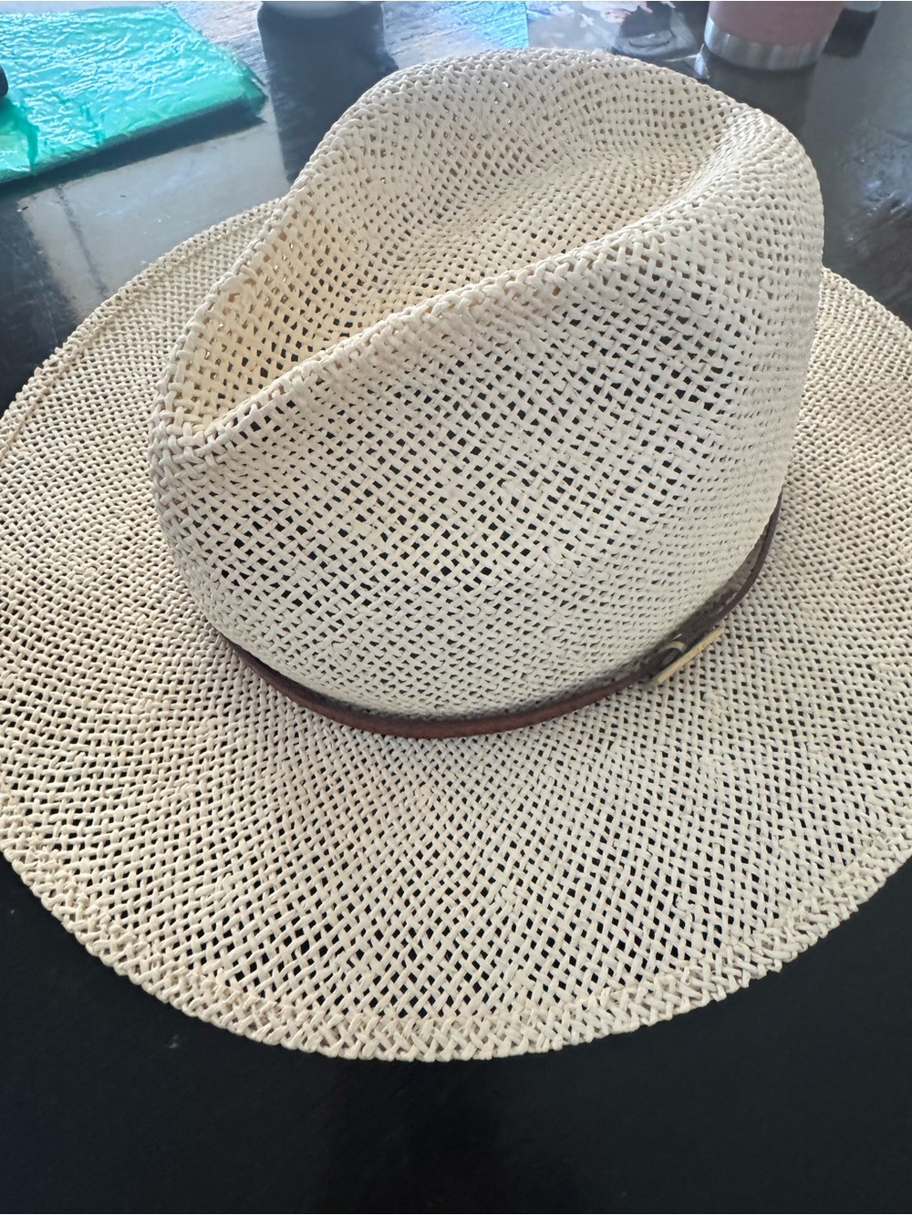 Rocha Hats Vintage Woven Straw Golf Hat Fedora – Size XL